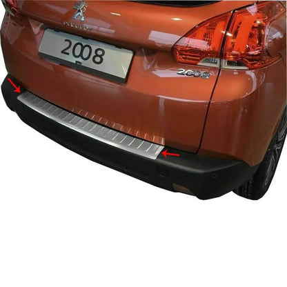 Bumper bescherming Bumperbeschermers Achterbumper beschermer Voor Peugeot 2008 2013-2019 - autoaccessoires24.com