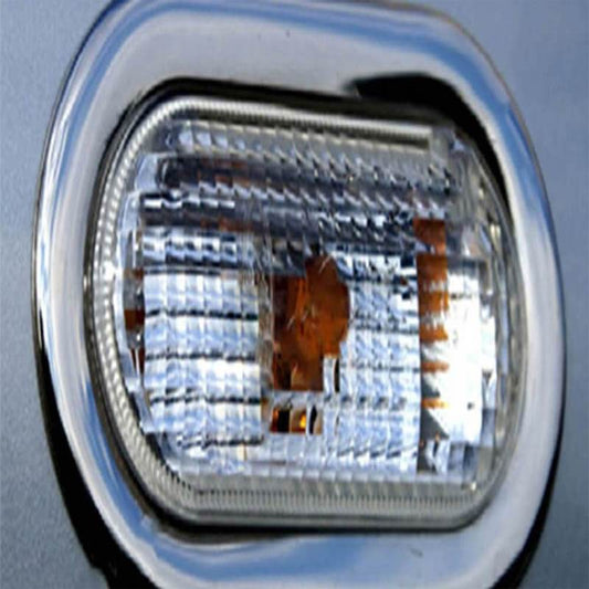 Knipperlicht Chroom rand mistlamp frame, auto accessoire, Seat Ibiza IV 2008-> - autoaccessoires24.com