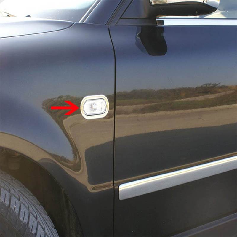 Knipperlicht Chroom rand mistlamp frame, auto accessoire, Volkswagen Caddy 2010-2014 - autoaccessoires24.com
