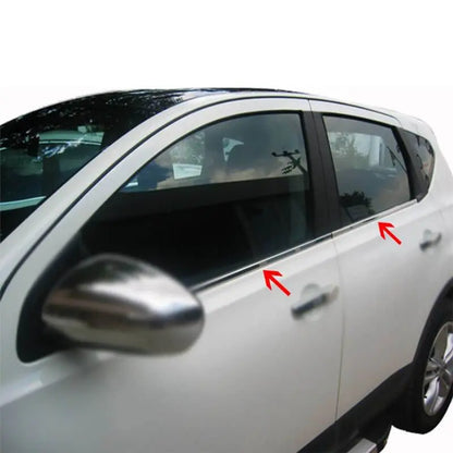 Raamsierlijsten, glaslat, autoaccessoire, raambekleding Nissan Qashqai 2007-2014 - autoaccessoires24.com