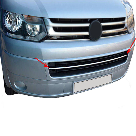 Sierlijst voorbumper Chroom Voor Volkswagen T5 Transporter/Multivan/Caravelle Facelift 2010-2014 autoaccessoires24.com